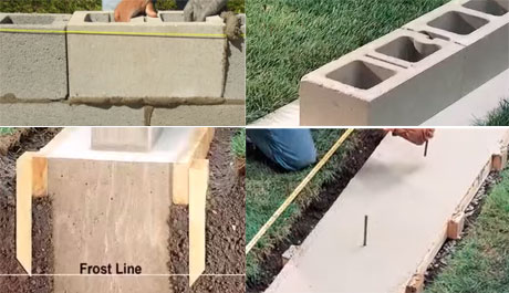 Building a Concrete Block Wall - How to Build A Block Wall