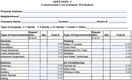Download Free Construction Estimate Template for Contractors