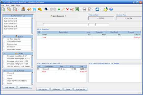 Download e-STM8 Construction estimating software