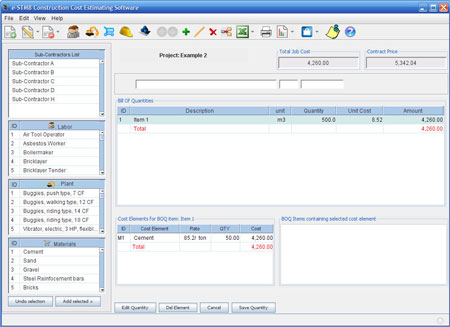 Download e-STM8 Cost Estimating Software