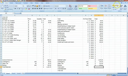 How to Use Excel to Build a Estimating Worksheet Template