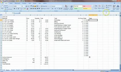 Construction Estimating Excel Download