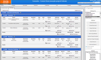 JetStream - Online Construction Estimating Software Demo