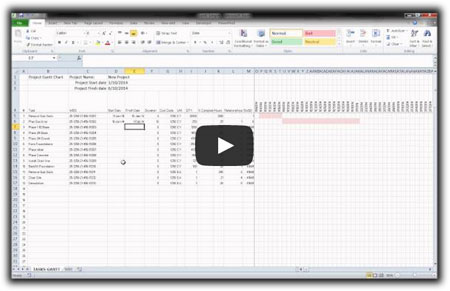 Building Project Schedule Excel Template from Scratch