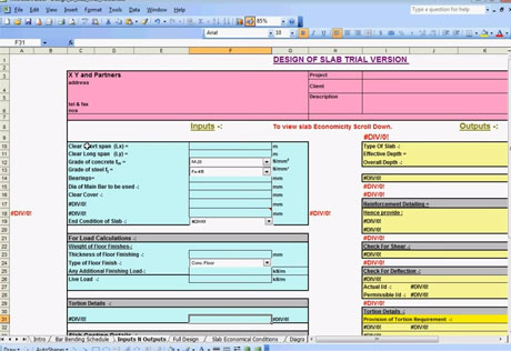 Civil Engineering Tips - How to Design a Slab using Spreadsheet