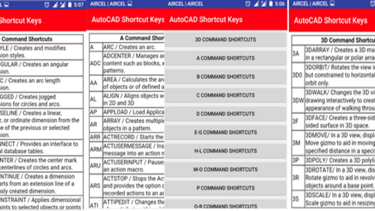 autocad commands shortcut keys pdf download