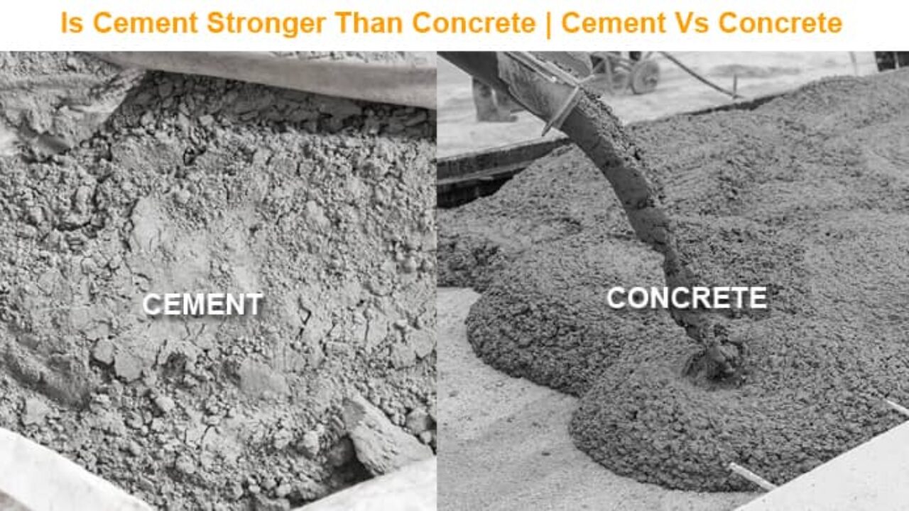 CONCRETE VS CEMENT