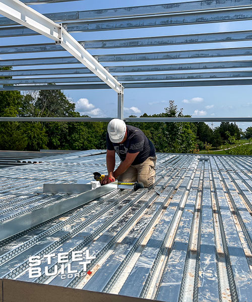 steel building construction